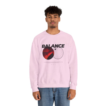 Balance Graphic Crewneck Sweatshirt — Yin Yang Minimalist Streetwear