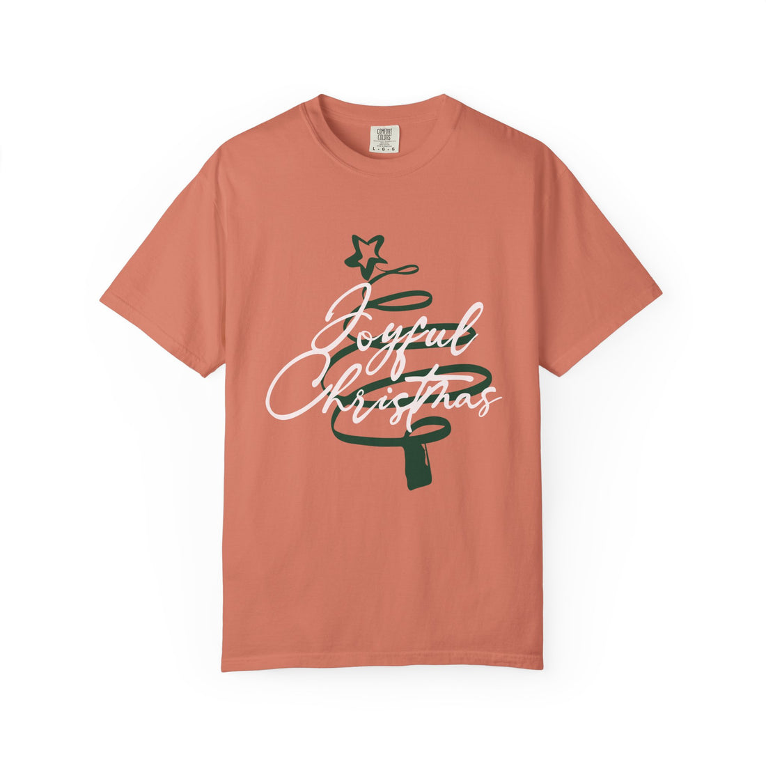 Joyful Christmas T-Shirt — Script Tree Holiday Tee