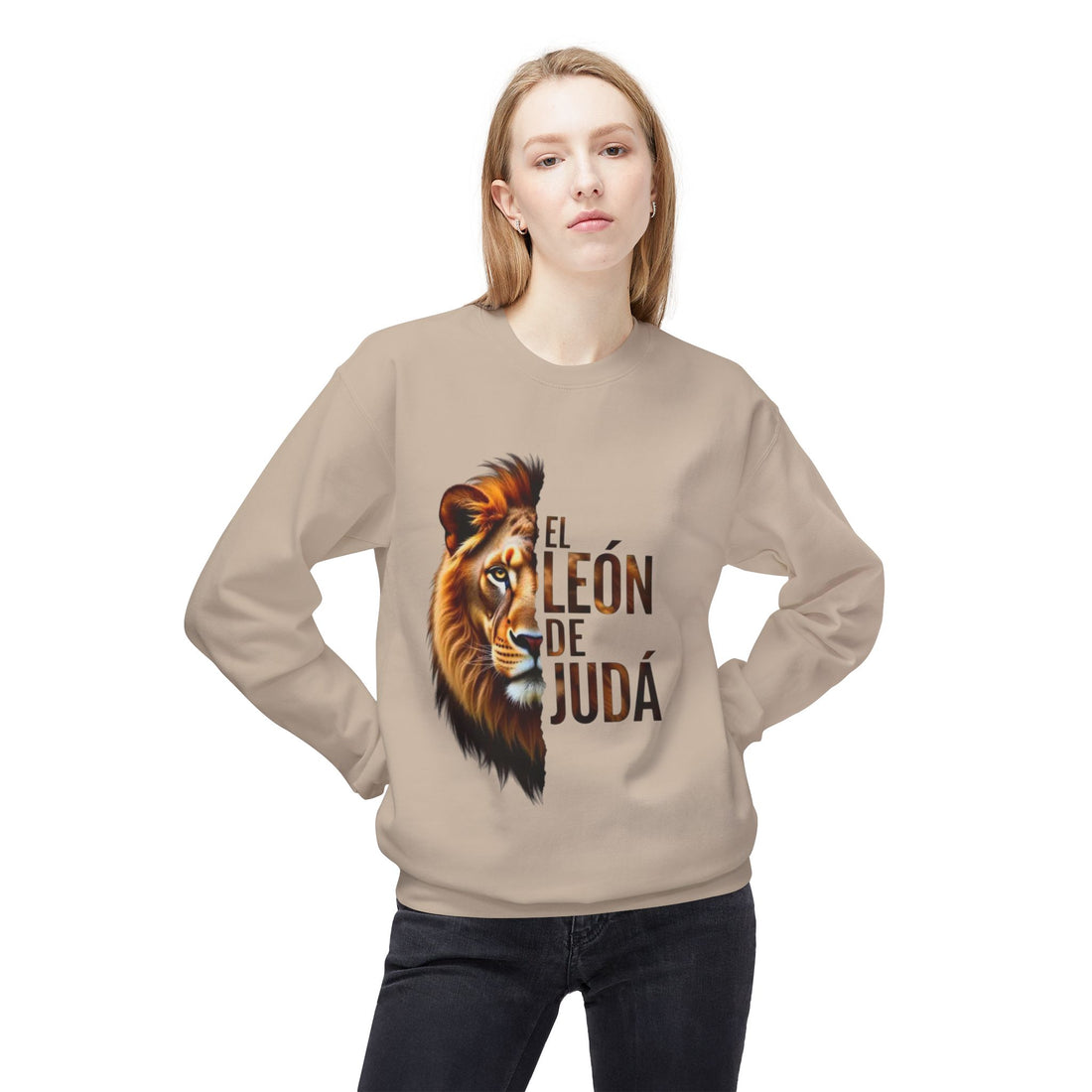 El León de Judá Sweatshirt — Lion of Judah Christian Crewneck
