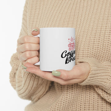 Coffee Break Mug — Cute Heart Coffee Cup Ceramic Tea Mug (11oz & 15oz)