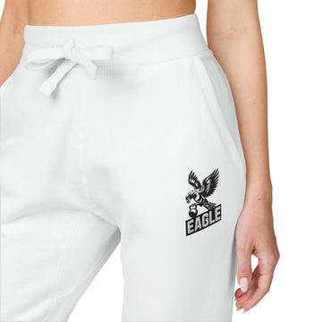 Embroidered Bunny Logo Fleece Sweatpants – Cozy Pink Joggers