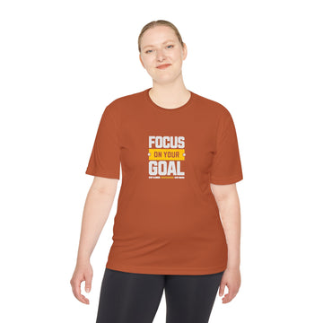 Focus On Your Goal Moisture-Wicking Tee — "I Can Do It" Motivational Fitness Shirt