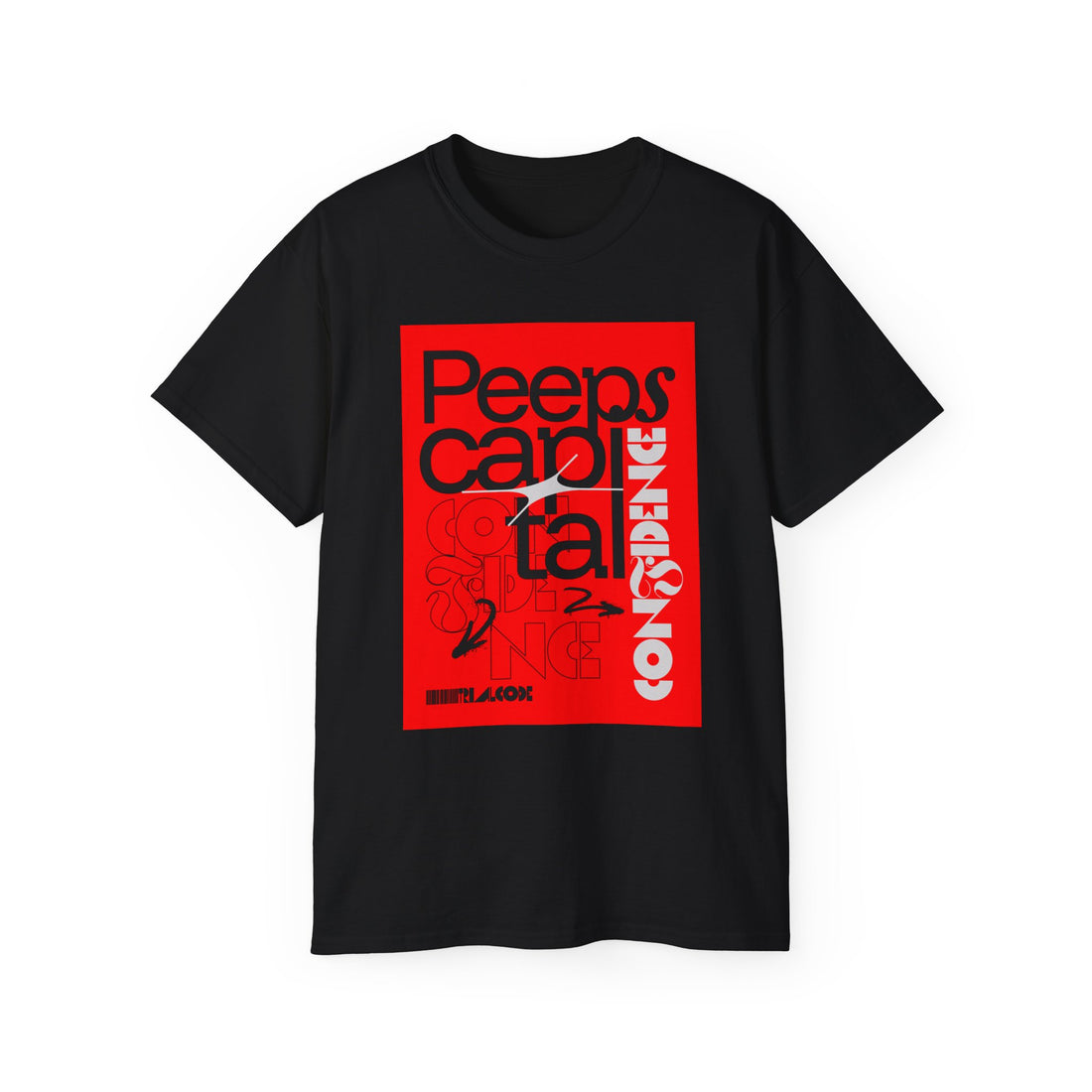 Peeps Capital Confidence Graphic Tee — Red Block Urban Streetwear