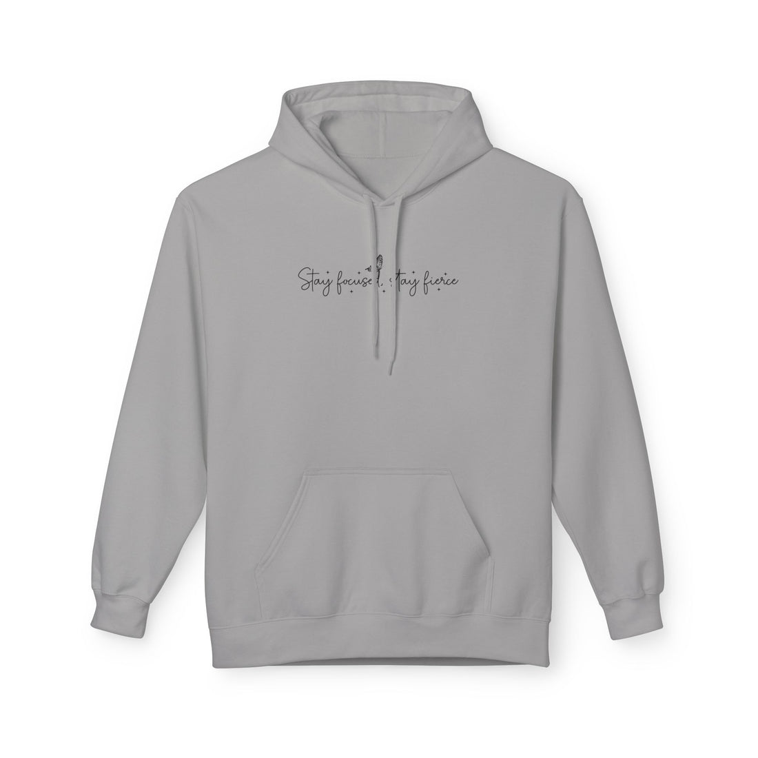 Stay Focused | Minimal Script Hoodie — Inspirational Casual Pullover