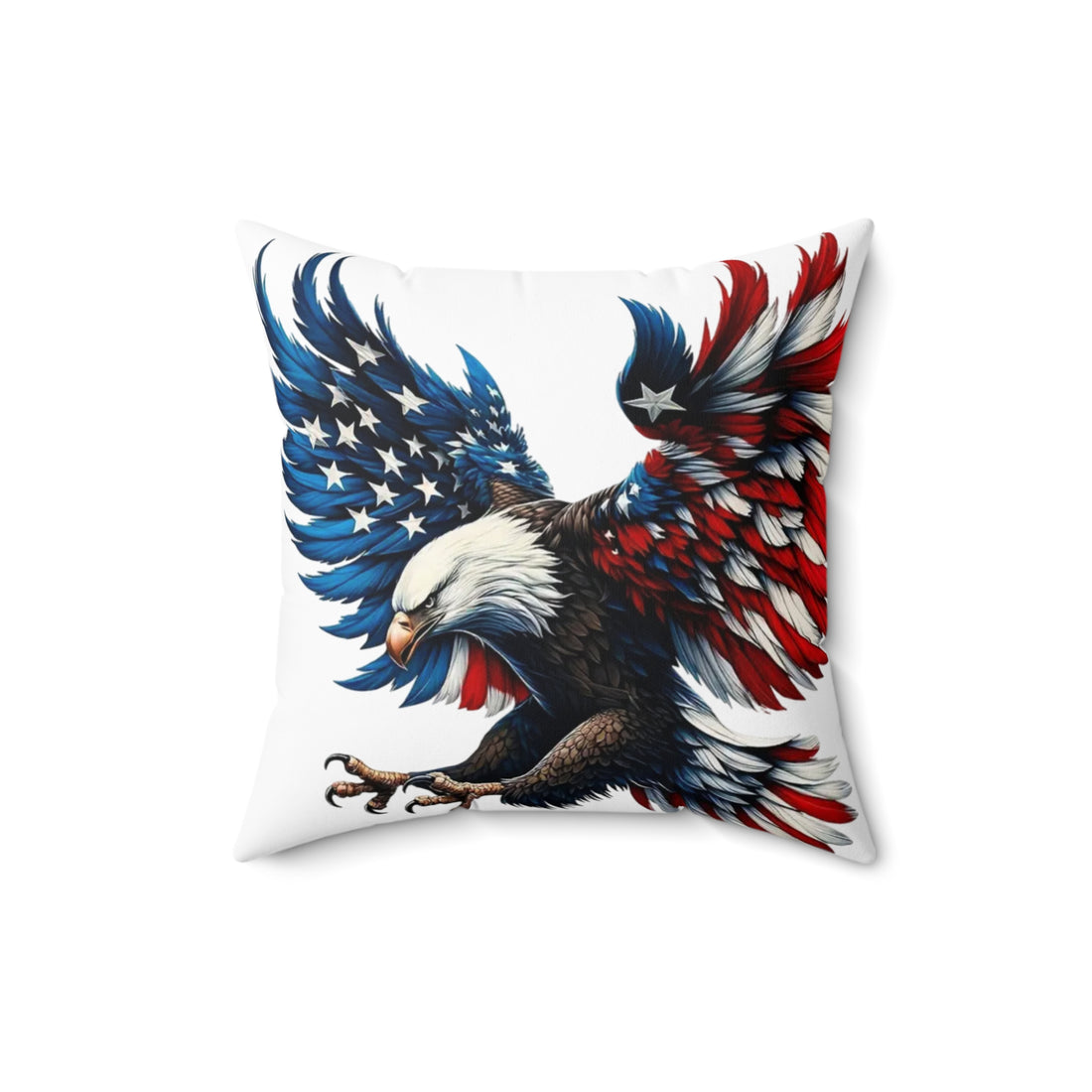 American Flag Eagle Pillow — Patriotic Decorative Throw Cushion