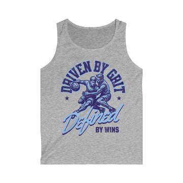 Basketball Tank Top – "Driven by Grit, Defined by Wins" Athletic Men’s Tank
