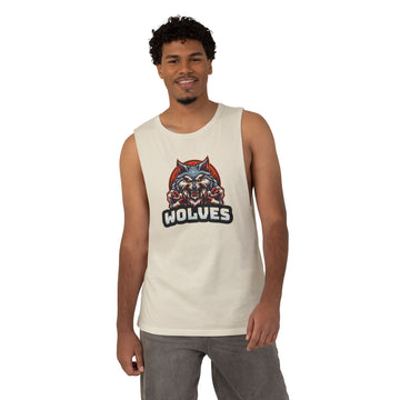 Wolves Graphic Tank Top — Fierce Wolf Mascot Tee