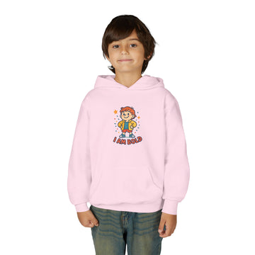 Kids 'I Am Bold' Hoodie — Cute Confident Youth Pullover