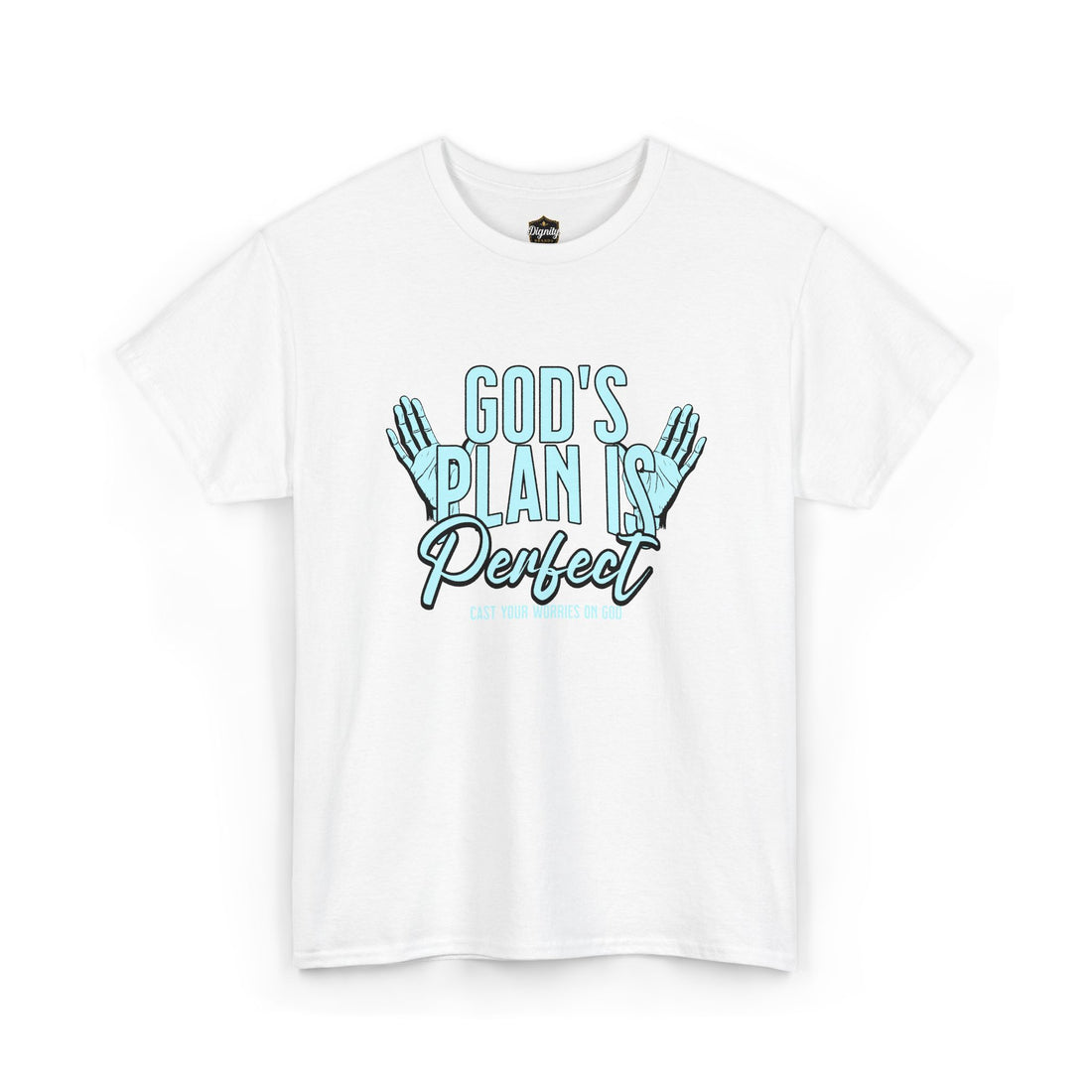 God's Plan Is Perfect T-Shirt — Christian Faith Tee with Praying Hands