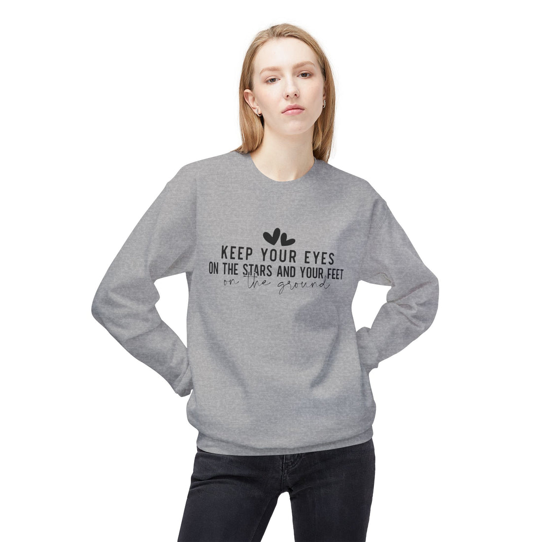 Motivational Unisex Fleece Crewneck Sweatshirt