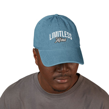 Limitless Mind Embroidered Denim Hat — Black Adjustable Cap